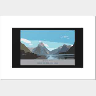 Milford Sound Scenic colour Posters and Art